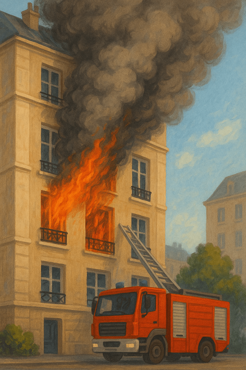 À Boulogne-Billancourt, un homme saute par la fenêtre pour échapper à un&nbsp;incendie