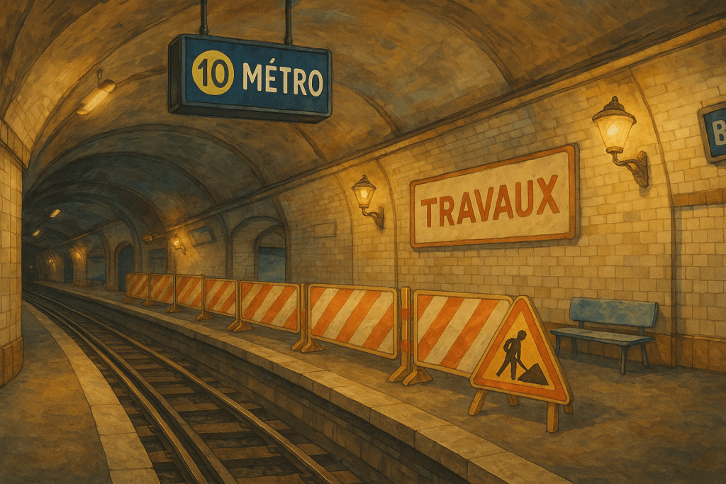 Métro Ligne 10 : travaux, fermetures et arrivée du nouveau métro MF19 – ce qui vous attend jusqu’à l’été&nbsp;2025