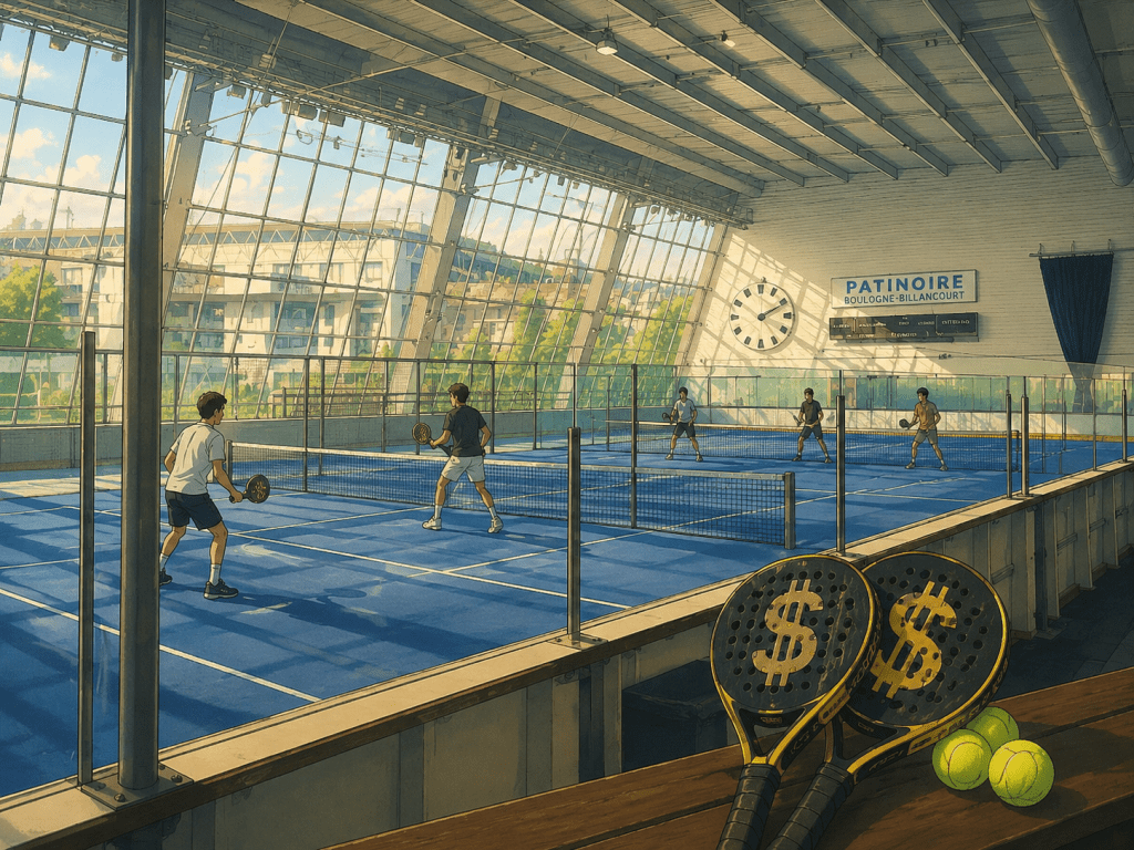 Quand l’émission Quotidien de TMC parle du padel à Boulogne… et relance le débat sur la patinoire&nbsp;!